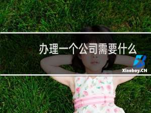 办理一个公司需要什么