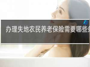 办理失地农民养老保险需要哪些条件