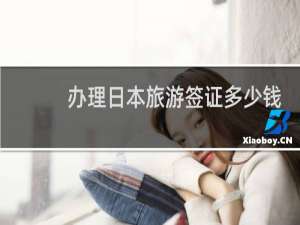 办理日本旅游签证多少钱