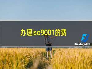 办理iso9001的费用