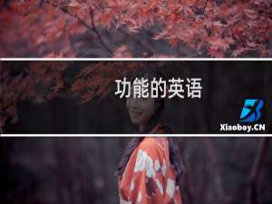 功能的英语