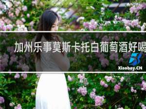 加州乐事莫斯卡托白葡萄酒好喝吗