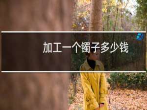 加工一个镯子多少钱
