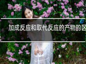 加成反应和取代反应的产物的区别