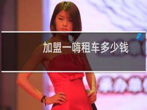 加盟一嗨租车多少钱