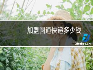 加盟圆通快递多少钱