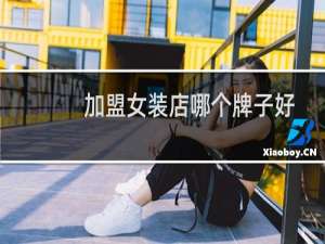 加盟女装店哪个牌子好