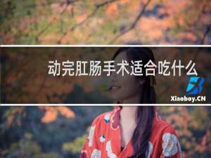 动完肛肠手术适合吃什么