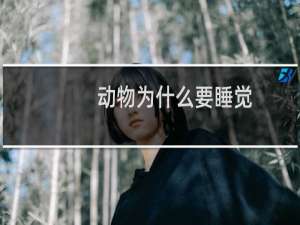 动物为什么要睡觉