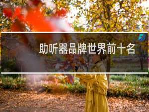 助听器品牌世界前十名