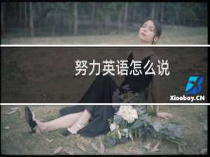 努力英语怎么说