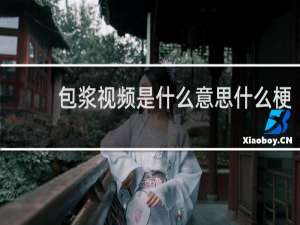 包浆视频是什么意思什么梗