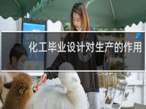 化工毕业设计对生产的作用
