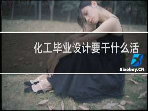 化工毕业设计要干什么活