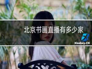 北京书画直播有多少家