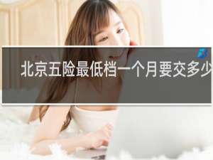北京五险最低档一个月要交多少钱