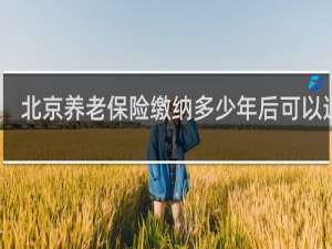 北京养老保险缴纳多少年后可以退休