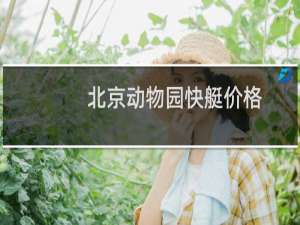 北京动物园快艇价格
