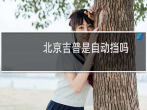北京吉普是自动挡吗