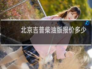 北京吉普柴油版报价多少