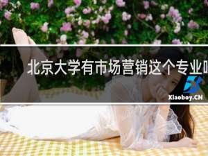 北京大学有市场营销这个专业吗