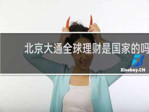 北京大通全球理财是国家的吗