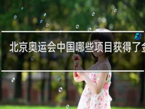 北京奥运会中国哪些项目获得了金牌