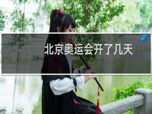 北京奥运会开了几天