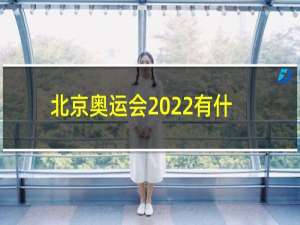 北京奥运会2022有什么项目