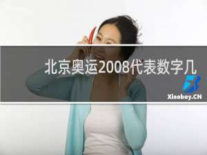 北京奥运2008代表数字几