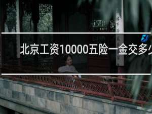 北京工资10000五险一金交多少