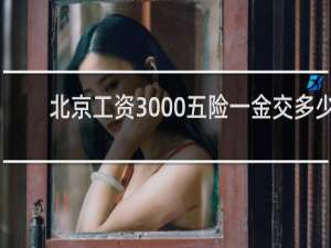 北京工资3000五险一金交多少