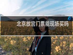 北京故宫门票能现场买吗