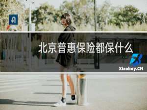 北京普惠保险都保什么
