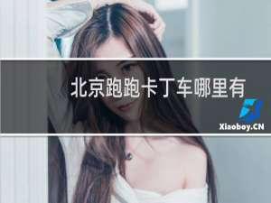 北京跑跑卡丁车哪里有