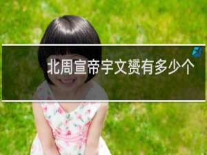 北周宣帝宇文赟有多少个皇后？