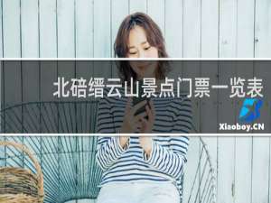北碚缙云山景点门票一览表