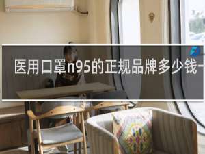 医用口罩n95的正规品牌多少钱一个