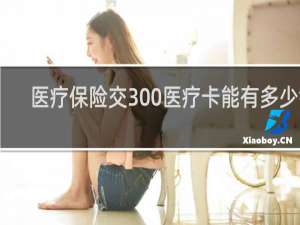 医疗保险交300医疗卡能有多少钱