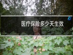 医疗保险多少天生效