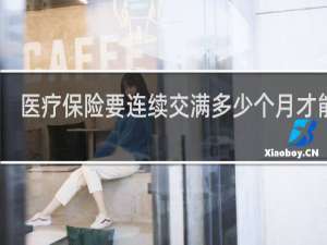 医疗保险要连续交满多少个月才能使