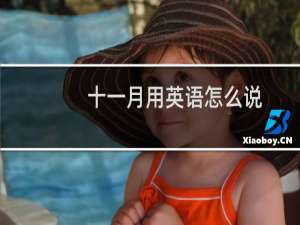 十一月用英语怎么说