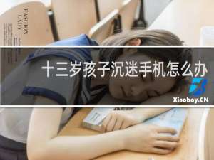十三岁孩子沉迷手机怎么办