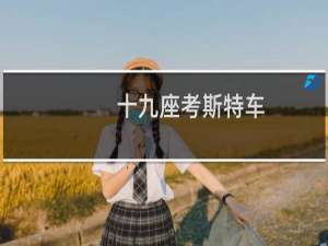 十九座考斯特车