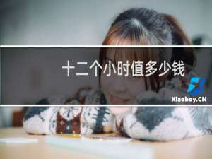 十二个小时值多少钱
