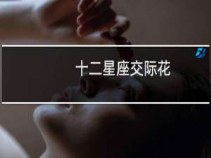 十二星座交际花