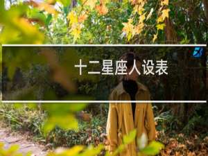 十二星座人设表