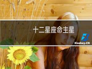 十二星座命主星