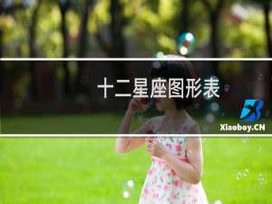 十二星座图形表