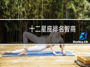 十二星座排名智商